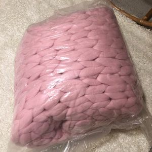 Large hand knit blanket